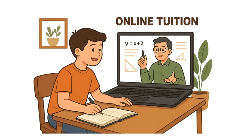 Interactive learning through online tuition in Kerala